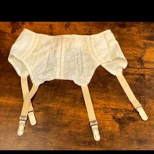 Intimates & Sleepwear | Vintage Sweet Cotton Good Girl Floral Embroidered Garter  Belt M | Poshmark